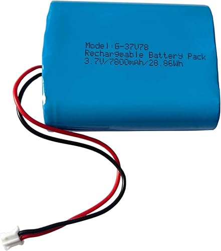 Miniatura 2 de XINLANTECH Batería recargable de iones de litio de 3.7 V 6600 mAh 24.42 Wh para sensor Simplehuman Espejo de maquillaje ST3026 BT1080 Reemplazo de