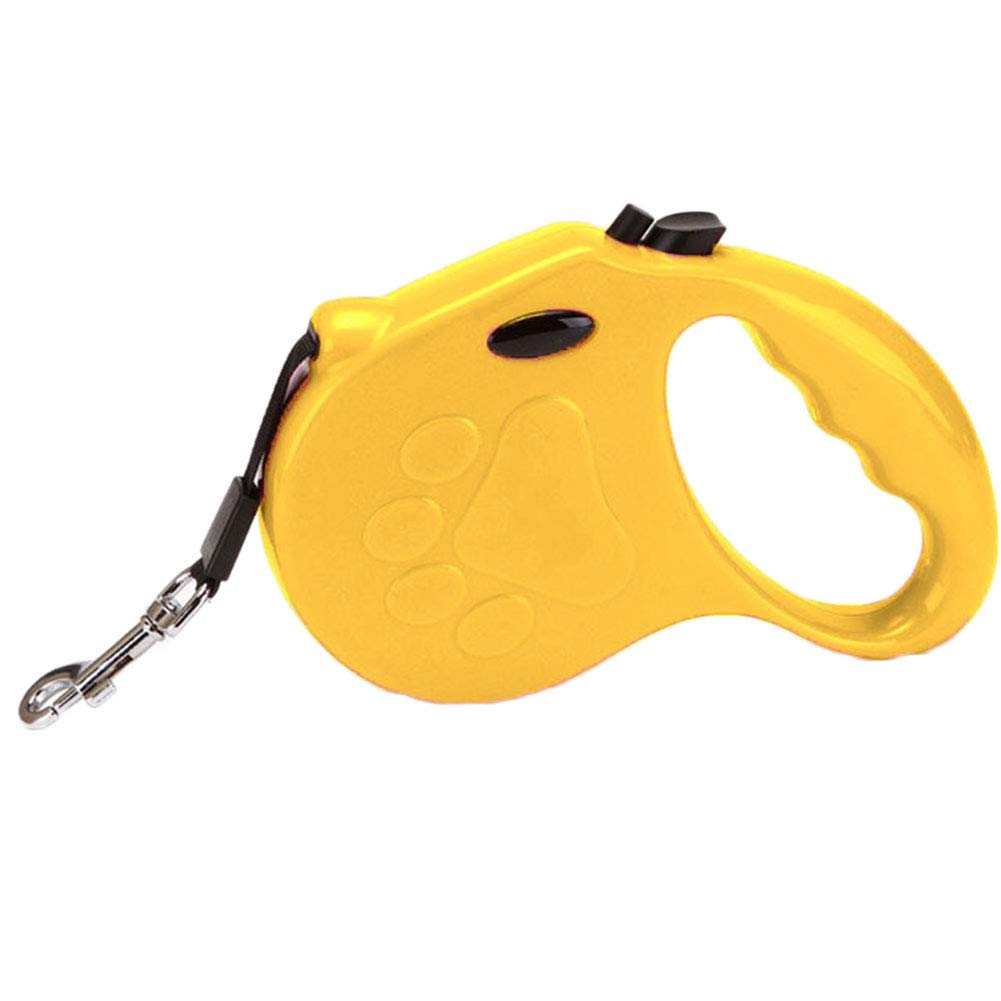LaoZanA Retractable Dog Lead 5M Extendable Heavy Duty Leash Yellow1