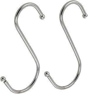 Aexit 2 Pcs Hooks Silver Tone Metal Punch Bowl Cup S Shaped Over Door Hooks Hangers Hooks
