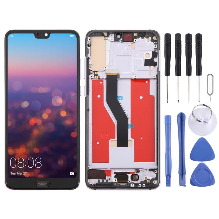 CWONCONGOIN Pantalla LCD de teléfono móvil para Huawei P20 Pro TFT LCD digitalizador de montaje completo con marco, no compatible con identificación de huellas dactilares