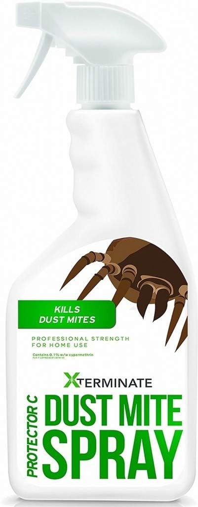 Dust Mite Spray 1L HSE Approved and Licensed Killer Treatment Non-Staining. Ideal for Carpets, Upholstery, Bedding etc. Treats & Controls Re-infestation. Helps Prevent Allergies & Rashes