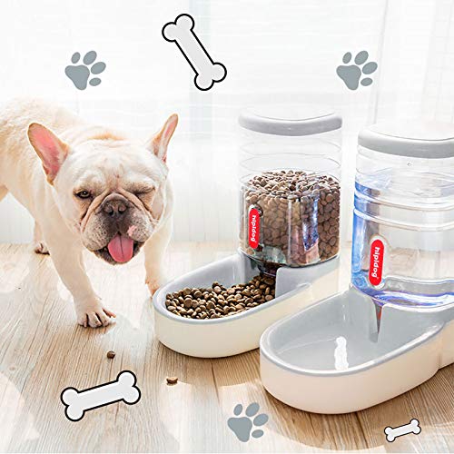Pets Gravity Food and Water Dispenser Set,Small & Big Dogs and Cats Automatic Food and Water Feeder Set,Double Bowl… - Image 7
