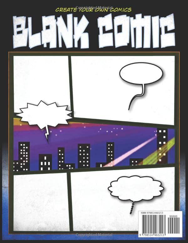 Miniatura 2 de Comic Book Sketchbook Draw Your Original Characters & Write a Simple Scenario to Create Your Own Comics Story from 100 Blank Anime Templates