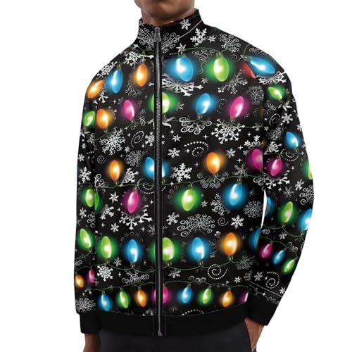 Men's Sweatshirts with Zipper Stand Collar Raglan Jacket Long Sleeve Windbreaker Stylish Slim Fit Outerwear