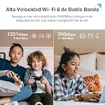 TP-Link RE500X Repetidor WiFi 6 AX1500 Doble Banda, 1 Puerto GE, EasyMesh
