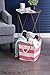 DII Durable Woven Striped Storage Bin Collapsible with Soft Rope Handles Reinforced with Metal Grommets, Large, 17x12x12