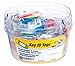 Hy-Ko Key Id Tag W/Split Ring Clear Plastic, Plastic, Steel Black Upc Coded