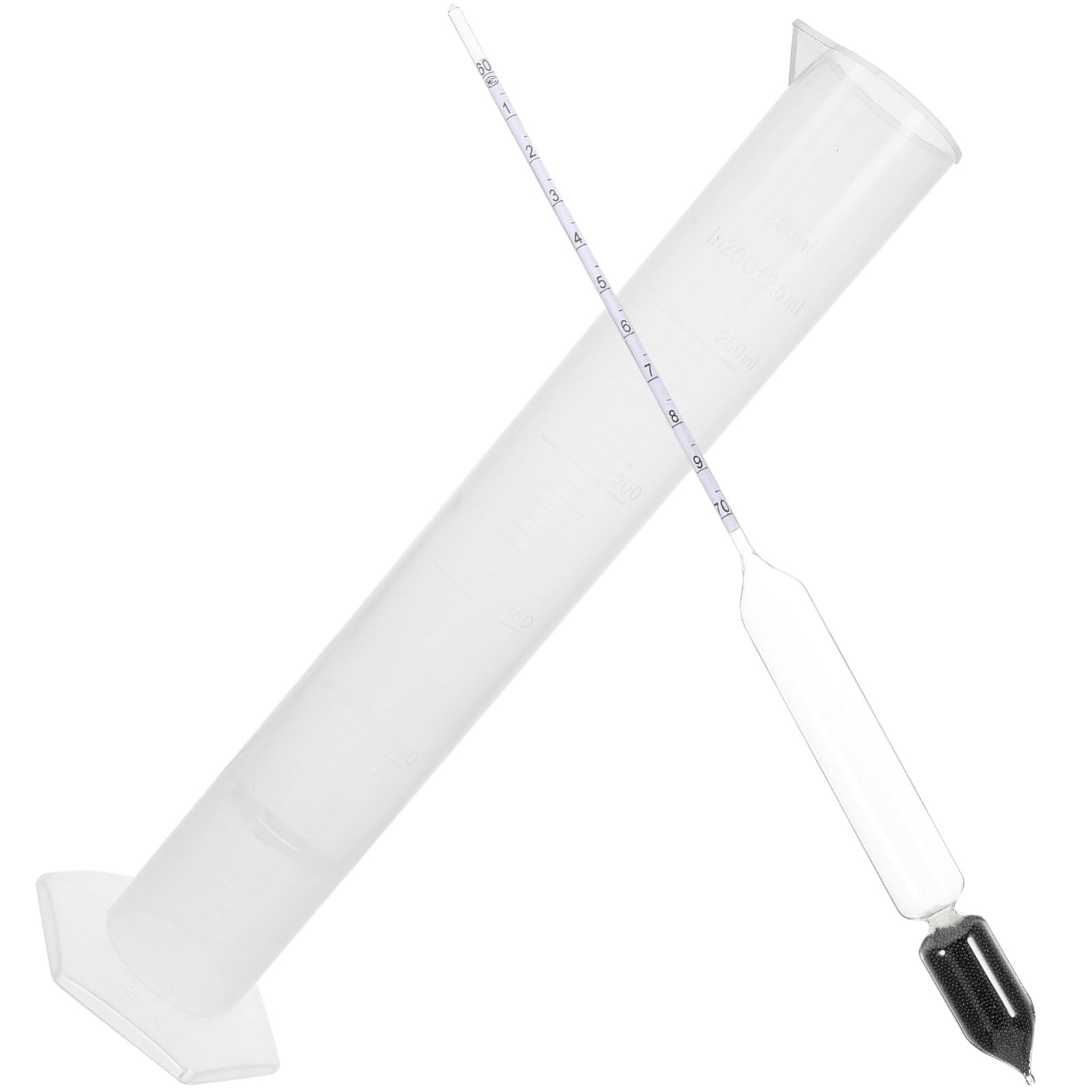 ULTECHNOVO 5sätze Maple Syrup Hydrometer Präzises Dichte Messwerkzeug Zur Zuckeranalyse Von Ahornsirup Inklusive Messzylinder Für Hobby Und Profiköche