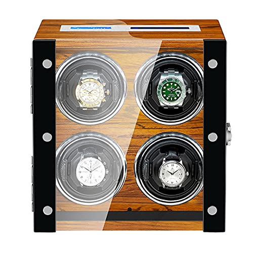 Boîte remonte-montre automatique WQHPLMD pour 4 montres avec rétroéclairage LED