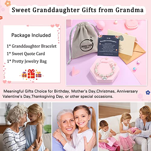 Granddaughter Gifts From Grandma, Granddaughter Charm Bracelets For Little Girls Jewelry Girls Bracelets 4 6 7 8 9 10 11 12 Year Old Girl Gifts Christmas Birthday Valentine's Day Easter Confirmation Baptism Gifts For Girls #TOP5
