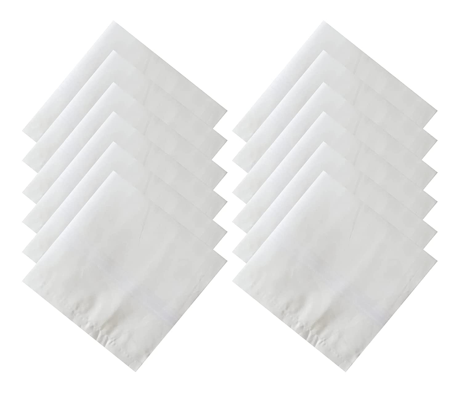 Cotton Handkerchiefs Hanky For Men - (48cm x 48cm) Pack of 12-image-18