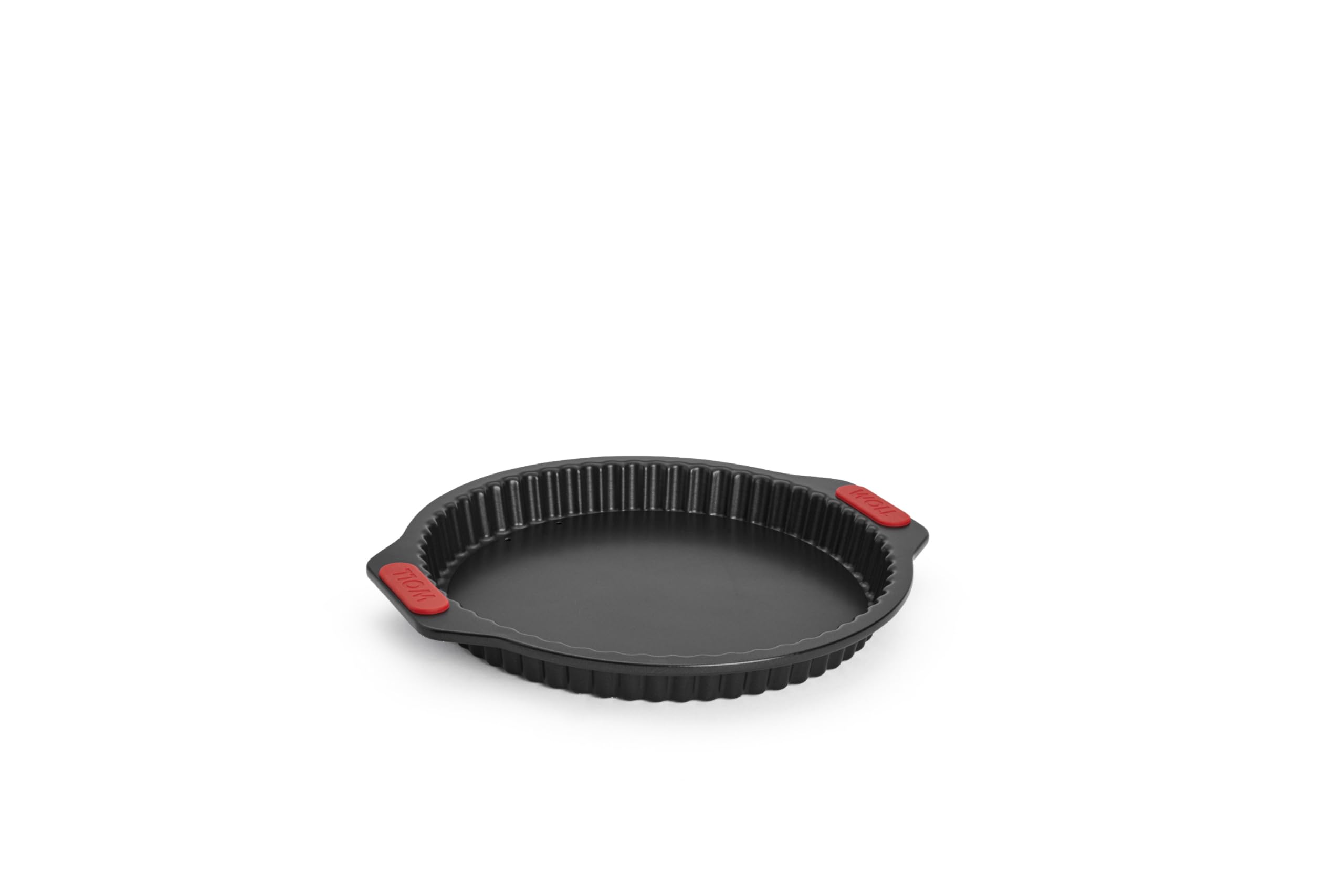 Moule à tarte et quiche Woll 26 cm fond amovible antiadhésif noir