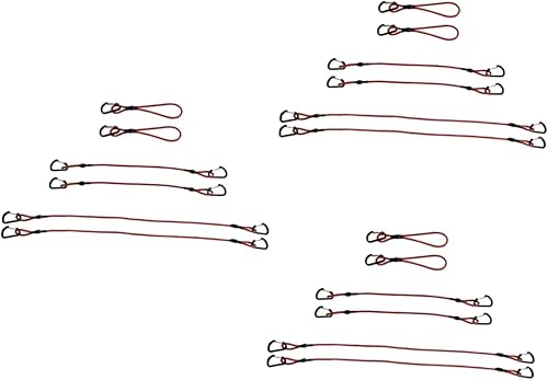 Toddmomy 18 piezas de cuerda elástica para exteriores Portapotty Morphie - Cuerda elástica portátil para tienda de campaña, accesorios de camping,
