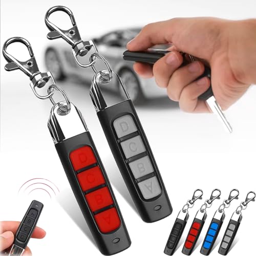 WOSLXM Remote Control Duplicator, 4-In-1 Remote Control Duplicator, Copy Remote Control Duplicator For Cars, Car Remote Control Duplicator For Car Key Fobs Garage Door Openers (2PCS-B)