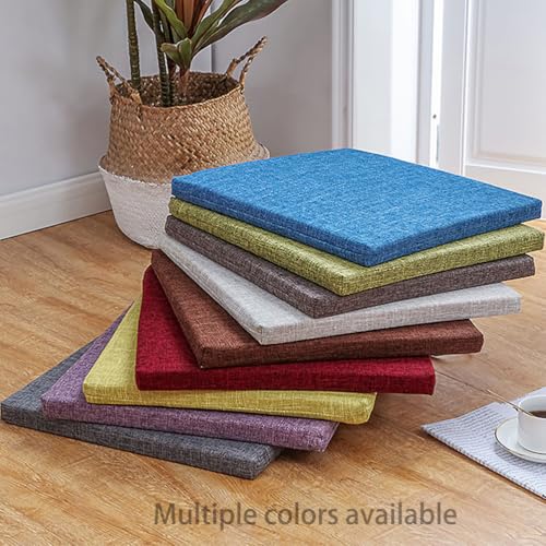 Mesa cuadrada y cojines de poliéster de 40 x 40 cm antideslizantes lavables pack de 4 unidades 7