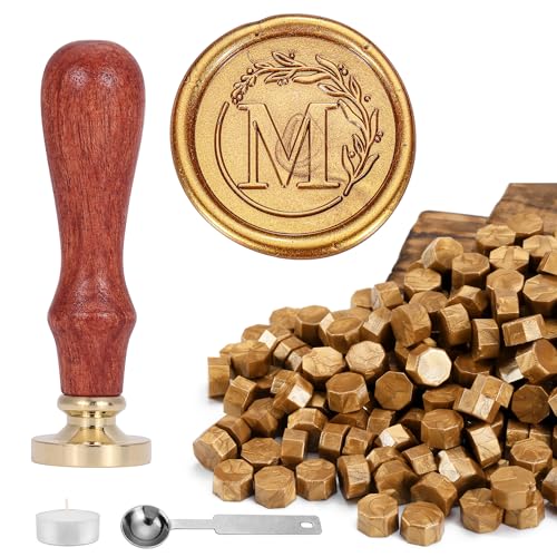 Yoption Letter Wax Seal Kit, Vintage Initial...