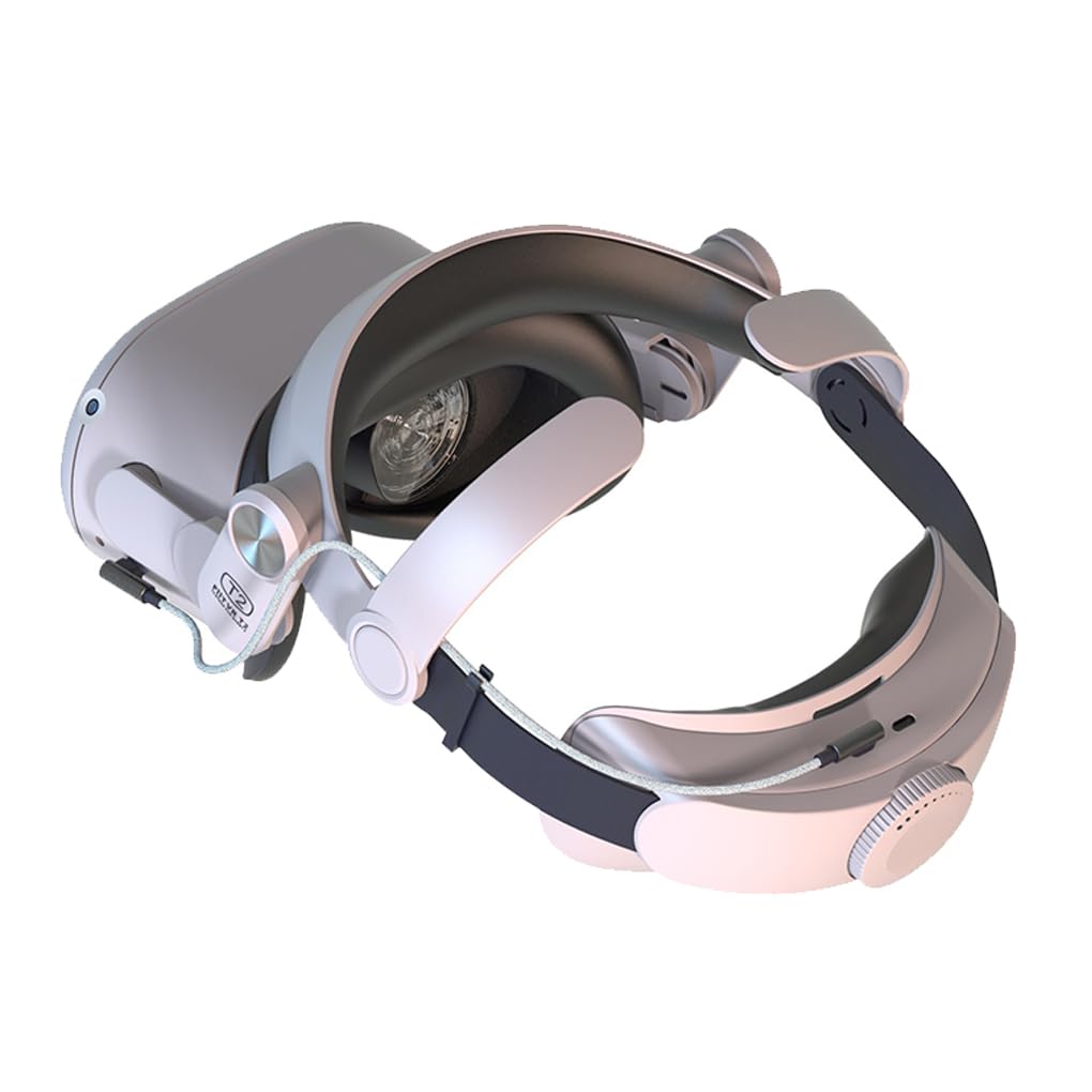 Bandeau réglable Pliable en Plastique pour Casque VR avec Bouton Rotatif Remplacement des pièces de Rechange pour 2