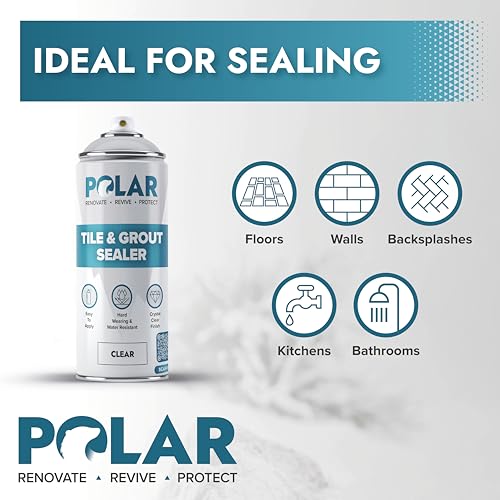 Polar Specialist Coatings 1149 Polar Tile & Grout Sealer Clear Aerosol Spray thumb #8