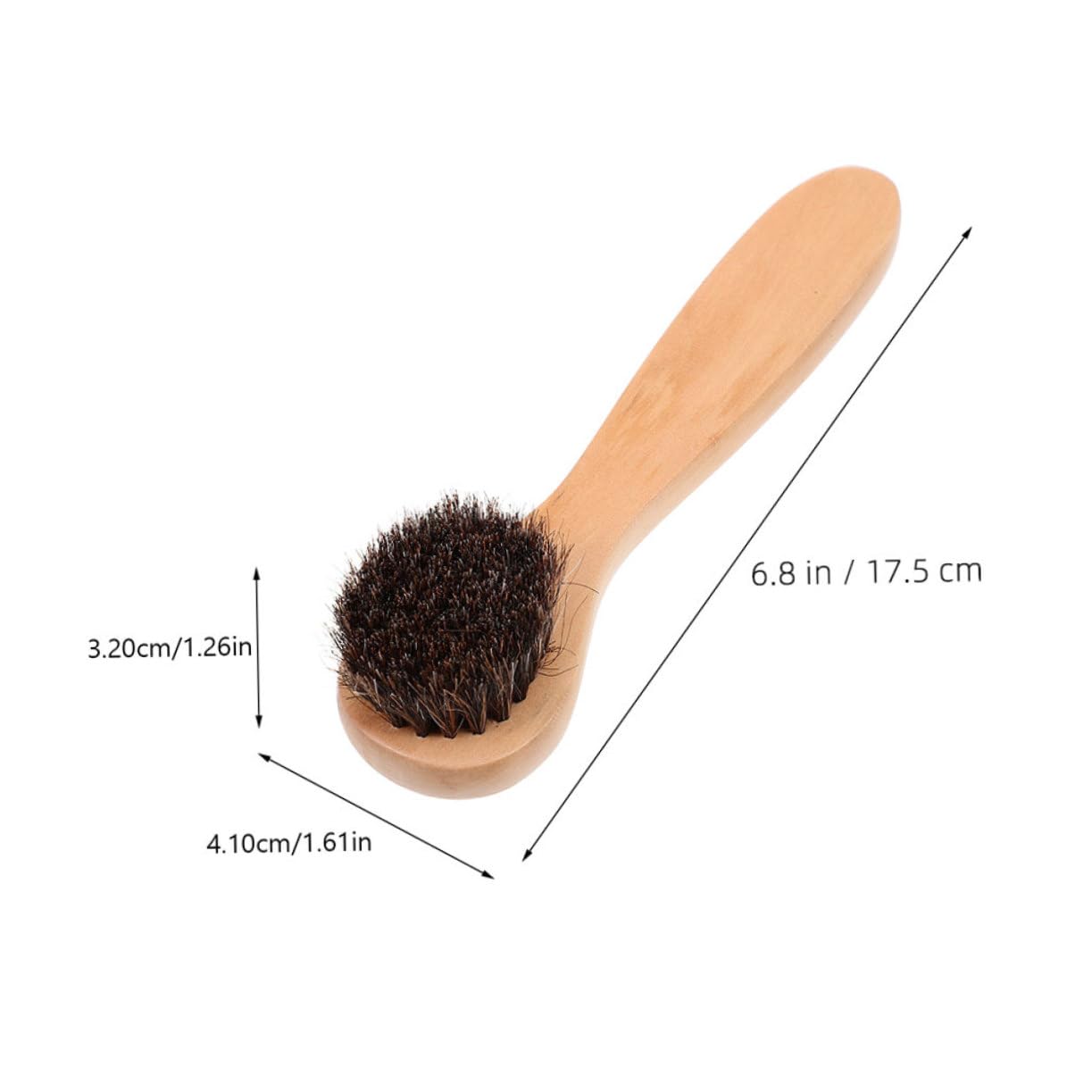 Healeved Deep Clean Face Brush with Wood Handle Soft Bristles Skin Exfoliating Brush for Face