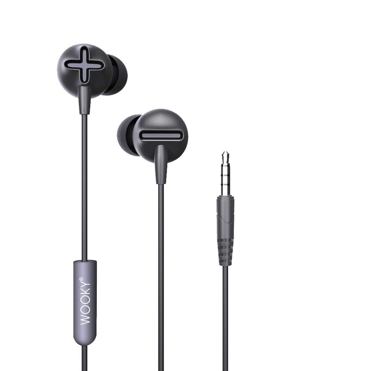 WOOKY® Beatz-Basic in-Ear Earphone with Mic (Black)