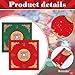 2 Pcs Universal Mahjong Mat, Mahjong Table Cover Slip Resistant Mat Table Reduction Pad for Game, 30.7 x 30.7 Inches(Green, Red)