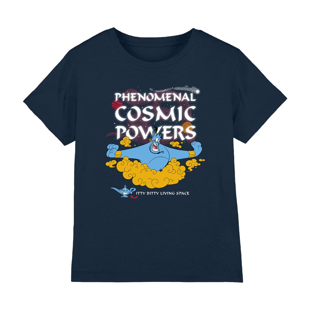 Aladdin The Genie Has Phenomenal Cosmic Powers Unisex Kids T Shirt, Navy, 12-13 Years