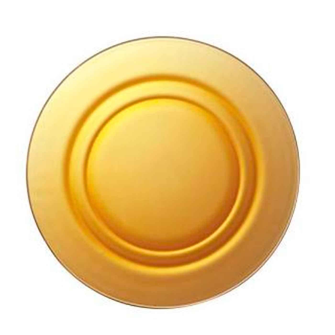Acan Tradineur - Pack de 6 Platos hondos de Vidrio, Modelo LYS, Resistentes, vajilla de Cocina, Aptos para lavavajillas (Ámbar - Ø 23 cm)