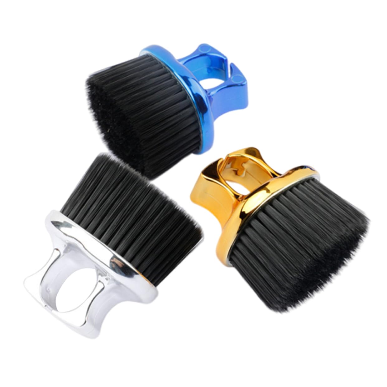 FOMIYES Barber Tool Set 3pcs Professional Haircut Brushes Neck Duster Brush for Men's Grooming