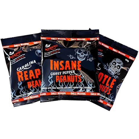 Chilli Wizards Hot As Hell - Peanut Collection - 3 Pack - Reaper, Ghost & Chipotle Cover