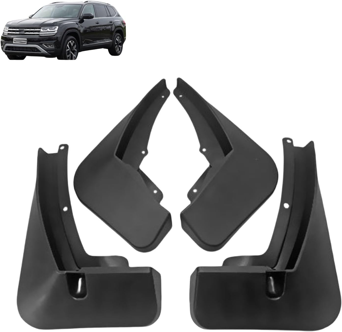 liufangfc 4PCS Heavy Duty Rubber Mud Flaps for VW Teramonts 2017-2020