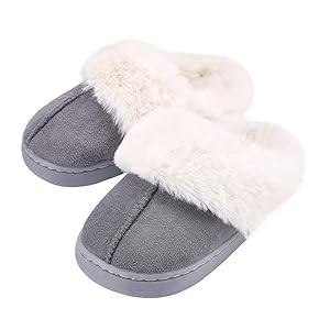 Kids Fuzzy Slippers Indoor Outdoor ...