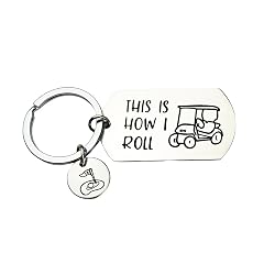 RFTWXHPN Golf Gifts Keychains for Men Women This is How I Roll Key Chain Gift for Golfer Golfs