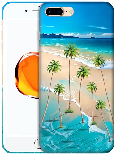 Coque iPhone 8 Plus fine protection rigide contre les rayures blanche