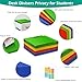16 Pcs Privacy Folders for Students Waterproof Privacy Shields for Student Desks Divider Easy to Clean Testing Dividers for Classroom Includes Extra Blank Labels