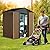 Outdoor Storage Shed,6x4 FT Large Garden Shed,Large Metal Tool Sheds with Sloping Roof and Vents,Updated Reinforced and Lockable Doors Frame Metal Storage Shed for Patio for Backyard,Patio,Garage