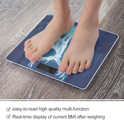 Báscula digital para cuerpo con vidrio templado y pantalla LCD miniatura 5