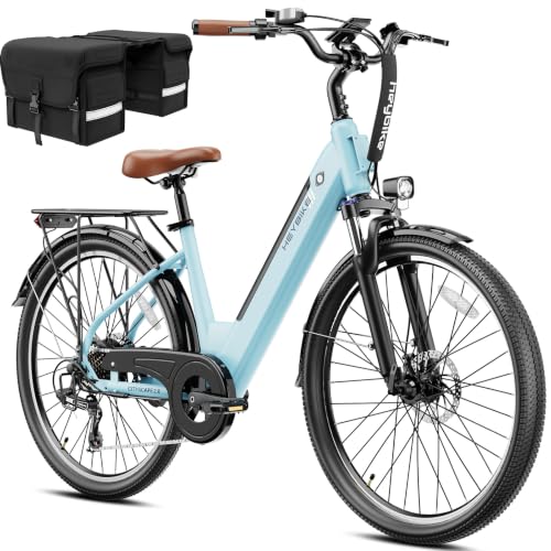 Heybike Electric Bike for Adults, 26" E-Bike with 468Wh Removable Battery, 50-Mile Range, 20MPH, 7-Speed Gears, Front Suspension, UL Certified image 5
