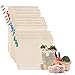 NEWSTYLE Sacchetti di Frutta e Verdura - Riutilizzabile Cotone Mesh Bags - Set Lavabile - 10 (3S, 4M, 3L) - Sacchetto della Spesa Cotone Organico per Shopping a Rifiuti zero