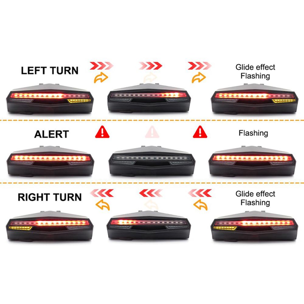 Światło LED roweru USB Taillight Rower Wireless Turn Light Tylne światło rowerowe Zdalne oświetlenie pasa ruchu Rower Tylne światła rowerowe