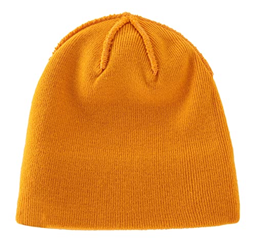 Image of Home Prefer Mens Winter Hats Acrylic Knit Cuff Beanie Cap Warm Womens Beanie Hat