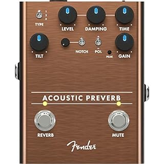 Fender® »ACOUSTIC PREVERB« Pédale d’effet pour Guitare Acoustique - Les Beatles, Paul McCartney, John Lennon, RIngo Starr, George Harrison