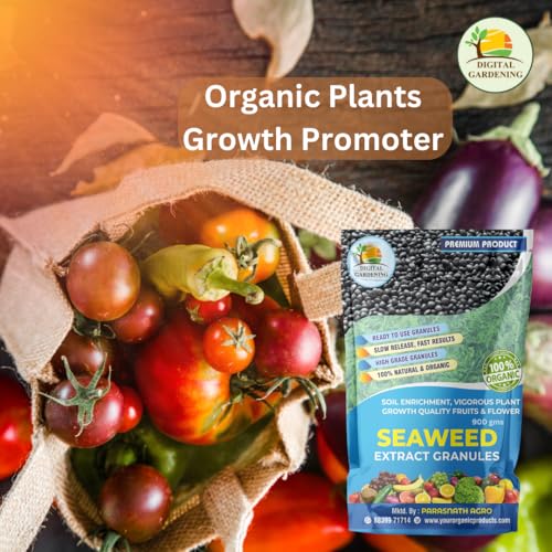 Image of Organic Seaweed Granule Fertilizer | All Purpose Plant Food Granules for Plant Food, Vegan Organic Plant Fertiliser (900gms)