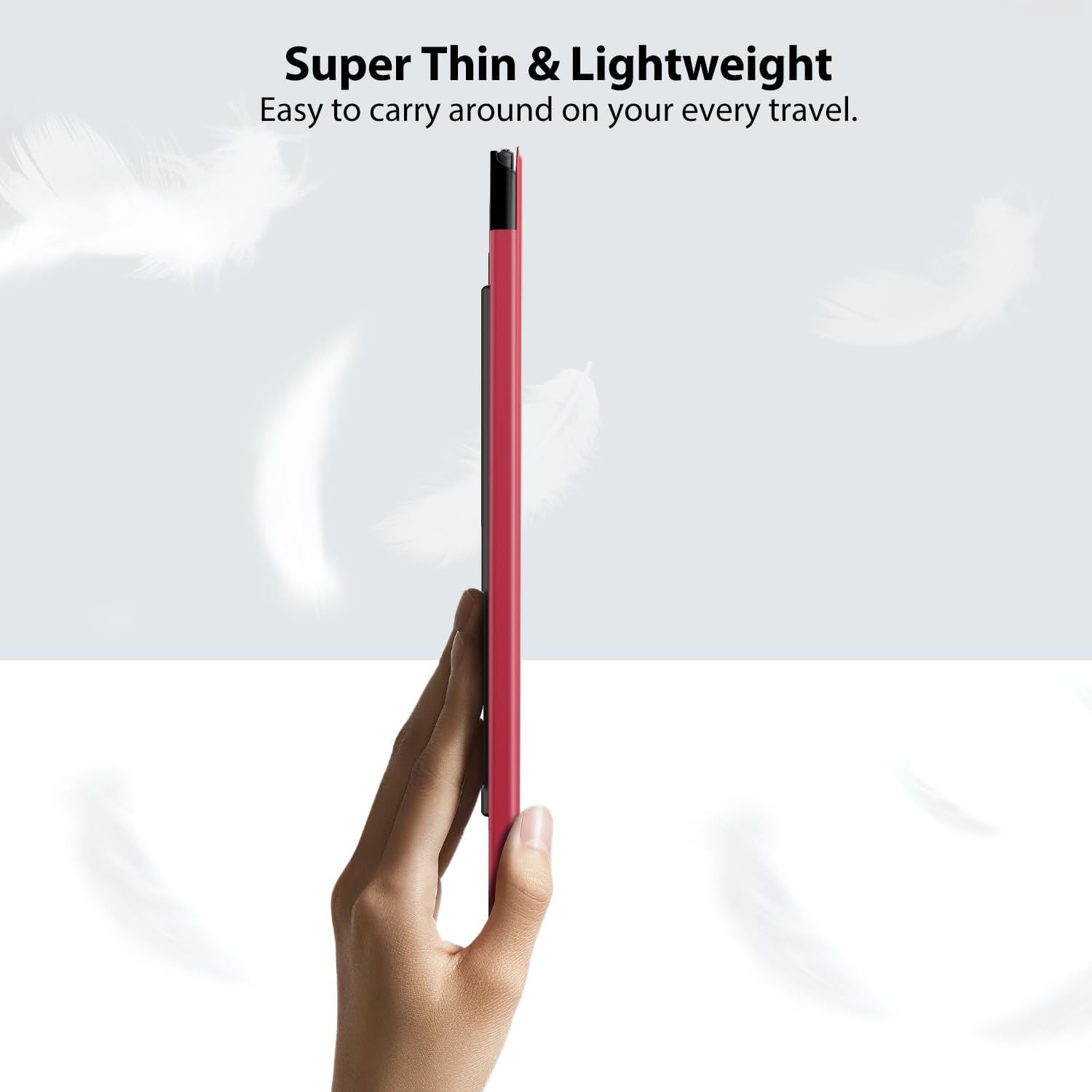 TiMOVO Case Compatible for Remarkable 2 Tablet, Slim Lightweight Stand Hard Back Shell Protective Cover with Pen Holder Compatible with Remarkable 2 Paper Tablet 10.3" 2020 Released, Wine Red