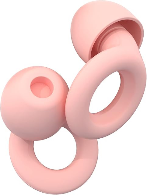 Loop Quiet - Ear Plugs for Sleep  Super Soft, Reusable Hearing Protection in Flexible Silicone for Noise Reduction & Flights - 8 Ear Tips in XS/S/M/L  27dB Noise Cancelling - Pink