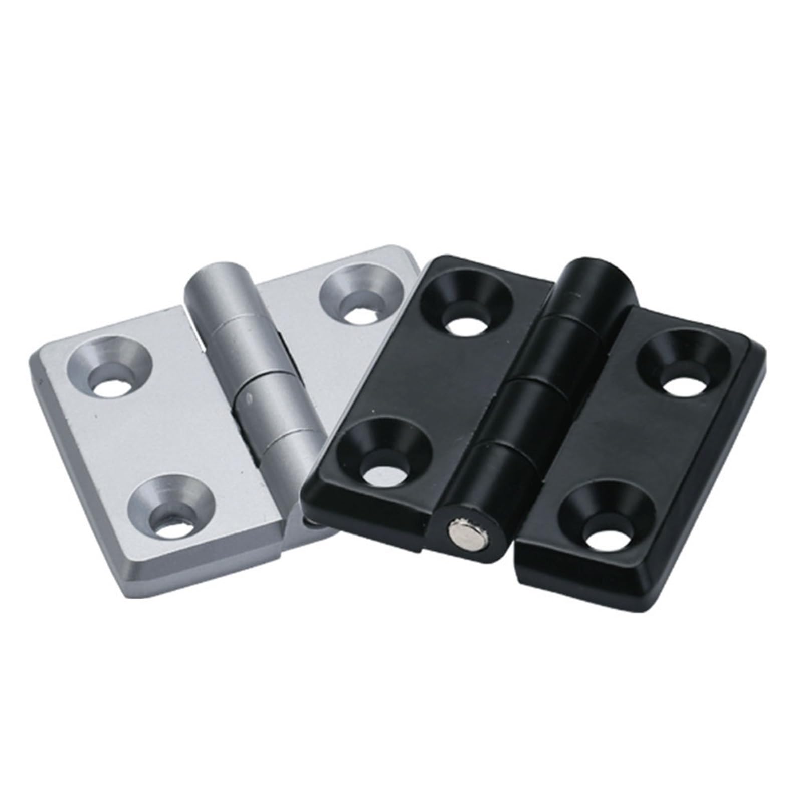Douknail Black Cl005-2 Zinc Alloy Box Body Hinge Cl50-2 Distribution Cabinet Surface Installation 1Pcs(Black)