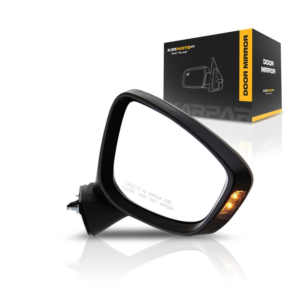 マック NEW OEM Mazda Driver Side Door Mirror Body w/ Blind Spot KE40-69