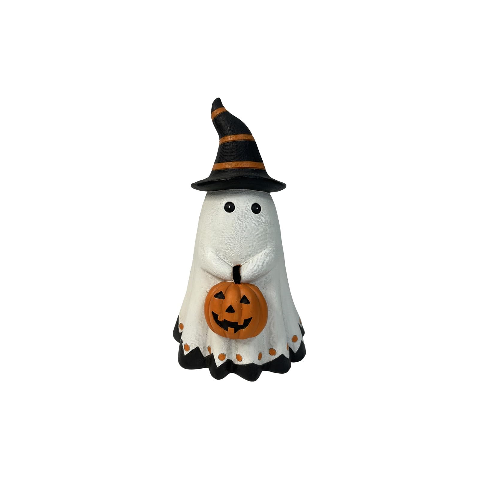 Halloween Ghost Decor with Pumpkin, Cute Standing Statue, Creative Crafts