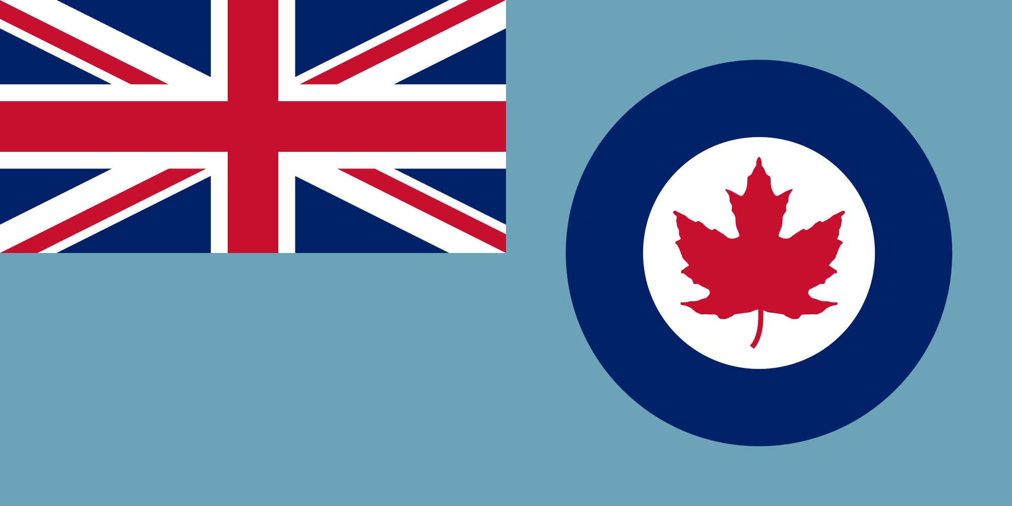Drapeau Royal Canadian Air Force Ensign 1941-1968 XL grand format militaire