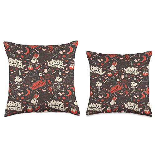 Coussin Mickey Minnie Halloween squelettes throw pillow multicolore - 4