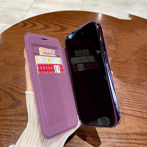 Étui de téléphone à rabat antichoc pour iPhone 14 Pro protégeant l'écran de la casse